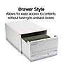 Staples Medium Duty File Drawers, Legal, White/Gray, 6/Carton (TR59226)~#|#~s1219769_sc7
