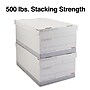 Staples Medium Duty File Box, Lift Off Lid, Legal, White/Gray, 4/Carton (TR59216)~#|#~s1219771_sc7