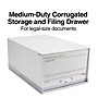 Staples Medium Duty File Drawers, Legal, White/Gray, 6/Carton (TR59226)~#|#~s1219774_sc7