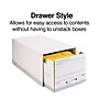 Staples Medium Duty File Drawers, Letter, White/Gray, 6/Carton (TR59225)~#|#~s1219776_sc7