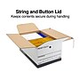 Staples Heavy Duty File Box, String and Button Lid, Legal, White/Gray, 4/Pack (TR59224)~#|#~s1219780_sc7