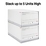 Staples Medium Duty File Drawers, Letter, White/Gray, 6/Carton (TR59225)~#|#~s1219781_sc7