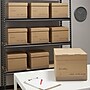 Staples Medium Duty File Box, Lift Off Lid, Letter/Legal, Brown/Gray, 12/Carton (TR59213)~#|#~s1219784_sc7