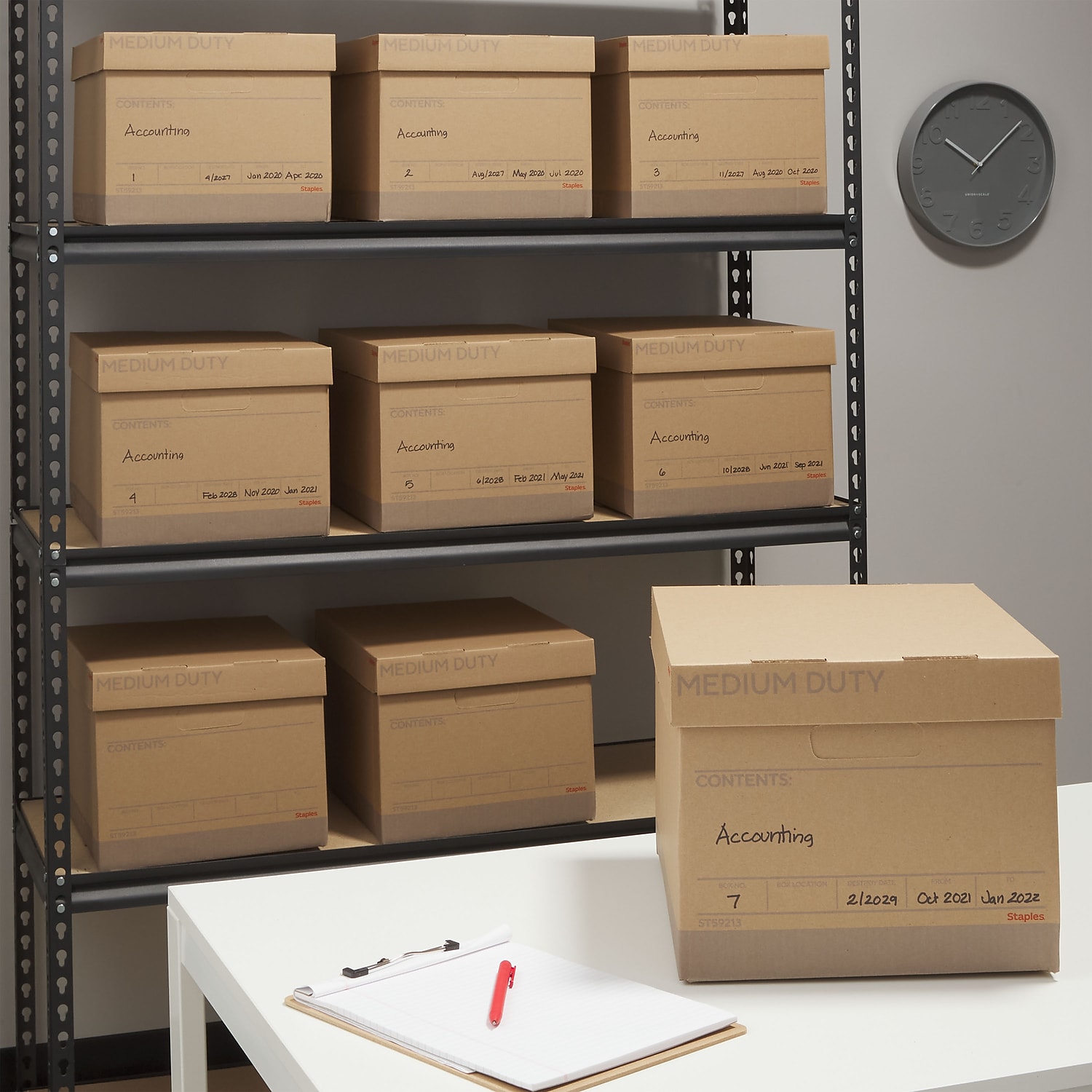 MyOfficeInnovations Medium Duty 100% Recycled Storage Boxes Letter/Legal Size - Foto 8 di 9