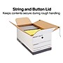 Staples Heavy Duty File Box, String and Button Lid, Letter, White/Gray, 4/Pack (TR59222)~#|#~s1219791_sc7
