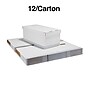 Staples Medium Duty 60% Recycled EZ Fold Corrugated File Box Lift Off Lid, Letter Size, White/Gray, 12/Carton (2489403)~#|#~s1219807_sc7