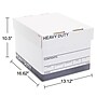 Staples Triple Wall Heavy Duty File Box with Lift Off Lid, Letter/Legal Size, White/Gray, 12/Carton (TR59220)~#|#~s1219811_sc7