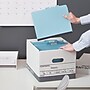 Staples Triple Wall Heavy Duty File Box, Lift Off Lid, Letter/Legal, White/Gray, 12/Carton (TR59220)~#|#~s1219812_sc7