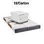 Staples Triple Wall Heavy Duty File Box, Lift Off Lid, Letter/Legal, White/Gray, 12/Carton (TR59220)~#|#~s1219815_sc7