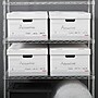 Staples Medium Duty File Box, Lift Off Lid, Legal, White/Gray, 4/Carton (TR59216)~#|#~s1219819_sc7