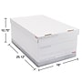 Staples Medium Duty File Box, Lift Off Lid, Legal, White/Gray, 4/Carton (TR59216)~#|#~s1219824_sc7