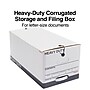 Staples Heavy Duty File Box, String and Button Lid, Letter, White/Gray, 4/Pack (TR59222)~#|#~s1219837_sc7