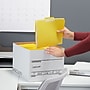 Staples 65% Recycled Corrugated File Box Lift Off Lid, Letter/Legal Size, White/Black, 10/Pack (23325011)~#|#~s1219842_sc7