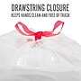 Perk™ 13 Gallon Kitchen Trash Bag, 28" x 24", Low Density, 0.9 mil, White, 50 Bags/Box (PK56745)~#|#~s1219860_sc7