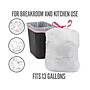Perk™ 13 Gallon Kitchen Trash Bag, 28" x 24", Low Density, 0.9 mil, White, 120 Bags/Box, 3 Boxes/Carton (PK56750CT)~#|#~s1219862_sc7