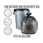 Perk™ 45 Gallon Kitchen Industrial Trash Bag, 45" x 38", Low Density, 1.1 mil, Black, 25 Bags/Box (PK56748)~#|#~s1219866_sc7