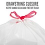 Perk™ 13 Gallon Kitchen Trash Bag, 28" x 24", Low Density, 0.9 mil, White, 120 Bags/Box, 3 Boxes/Carton (PK56750CT)~#|#~s1219867_sc7