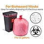 Coastwide Professional™ 30-33 Gallon Biohazard Bags, Low Density, 1.3 Mil, Red, 150 Bags/Box (CW57395)~#|#~s1219871_sc7