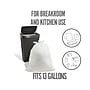 Perk™ 13 Gallon Kitchen Trash Bag, 28" x 24", Low Density, 0.9 mil, White, 80 Bags/Box (PK56749)~#|#~s1219873_sc7