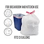 Perk™ 13 Gallon Kitchen Trash Bag, 28" x 24", Low Density, 0.9 mil, White, 50 Bags/Box (PK56745)~#|#~s1219909_sc7