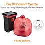 Coastwide Professional™ 40-45 Gallon Biohazard Bags, Low Density, 1.3 Mil, Red, 200 Bags/Box (CW50713)~#|#~s1219948_sc7