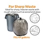 Coastwide Professional™ AccuFit 44 Gallon Trash Bag, 37" x 50", Low Density, 1.3 mil, Black, 100 Bags/Box (CW22752)~#|#~s1220002_sc7