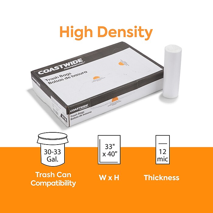 Coastwide Professional™ 30-33 Gallon Trash Bag, 33