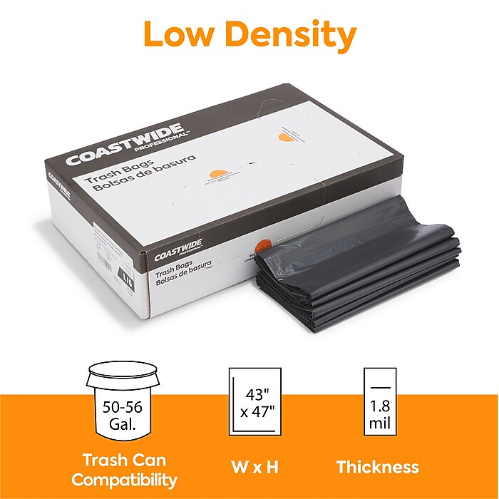 Coastwide Professional™ 50-56 Gallon Trash Bag, 43