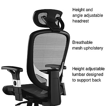 FlexFit™ Hyken Mesh Task Chair, Charcoal Gray (UN59464)
