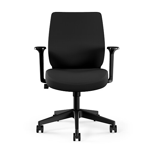 Union & Scale™ Essentials™ Fabric Task Chair, Black (UN59380) Staples