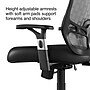 Staples Corvair Ergonomic Luxura Swivel Computer and Desk Chair, Black (23097)~#|#~s1220700_sc7