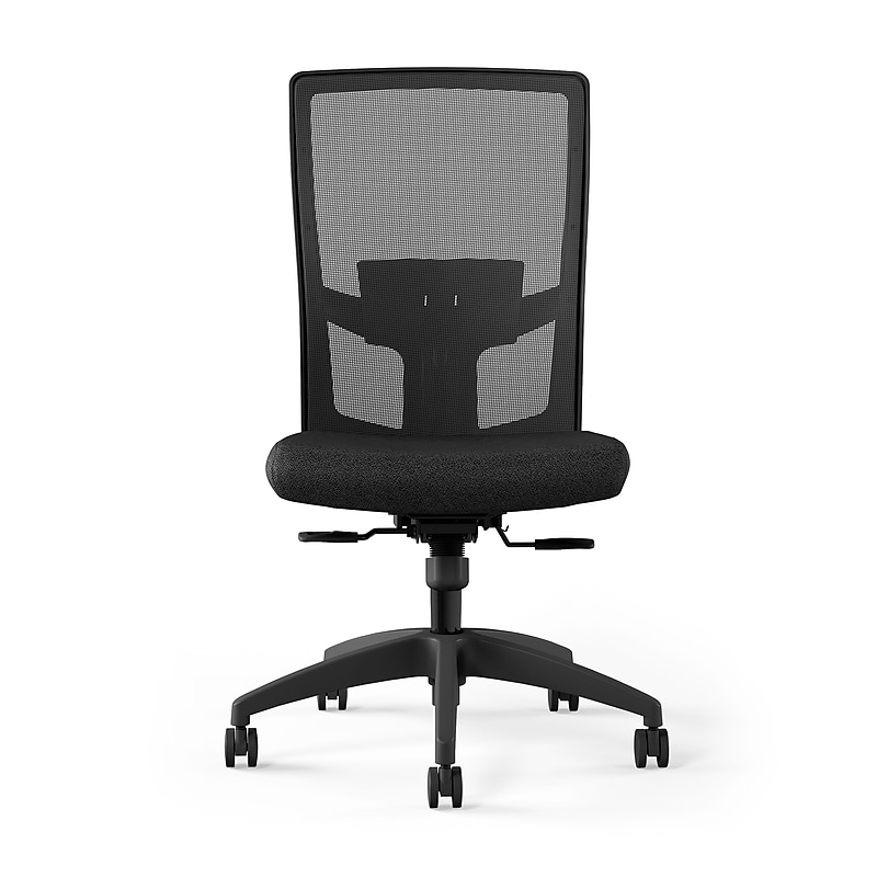 Workplace2.0™ 500 Series Armless Fabric Task Chair, Black, (52257) image 1