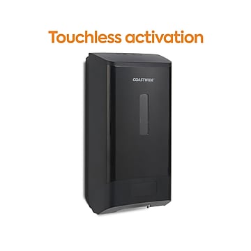 Coastwide Professional™ J-Series Automatic Wall Mounted Hand Soap Dispenser, Black (CWJAS-B-CC)