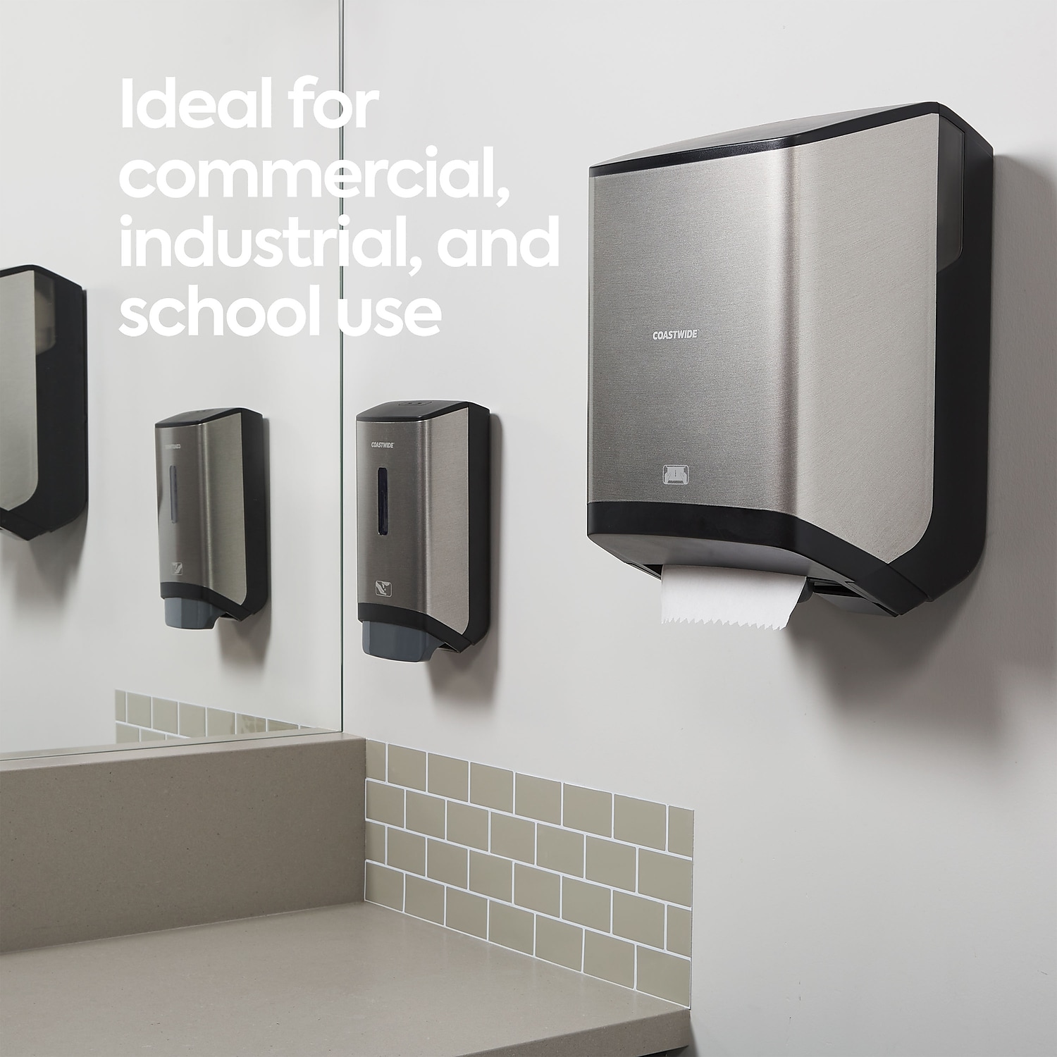 MyOfficeInnovations Auto-Cut Hardwound Paper Towel Dispenser Black 24405516 - Bild 9 von 9