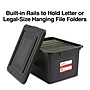 Staples File Box Plastic File Box Snap, Letter/Legal Size, Black (140169/140140)~#|#~s1220993_sc7