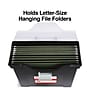 Staples File Box File Portable Tote, Letter Size, Black (140164/111108)~#|#~s1220998_sc7