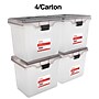 Staples Portable File Tote, Letter Size, Clear, 4/Carton (TR58298CT)~#|#~s1220999_sc7