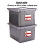 TRU RED™ Weather-Resistant File Box, Letter/Legal, Frost Gray, 4/Carton (TR57623CT)~#|#~s1221002_sc7