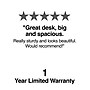 Staples Kendall Park 58.8"W L-Shaped Desk, Cherry (52493)~#|#~s1221166_sc7