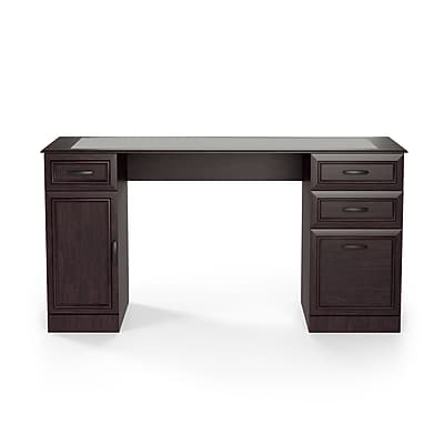 Staples Kendall Park 58.5” Double Pedestal Desk, Cherry Finish, Executive Office Desk with Storage Drawers & Spacious Worktop Simolary simolary.com