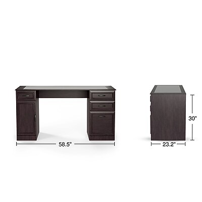 Staples Kendall Park Double Pedestal Desk - Thumbnail 2