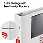 Staples 2" 3-Ring View Binders, D-Ring, White, 6/Pack (55411CT/26444CT)~#|#~s1221734_sc7