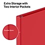 Staples 1/2" 3-Ring Non-View Binder, Red (ST26852-CC)~#|#~s1221736_sc7