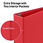 Staples 3" 3-Ring Non-View Binder, Red (ST26589-CC)~#|#~s1221737_sc7