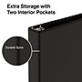 Staples 1 1/2" 3-Ring View Binders, Black, 12/Pack (23727/21687)~#|#~s1221759_sc7