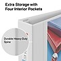 Staples Heavy Duty 4" 3-Ring View Binder, D-Ring, White (ST56266-CC)~#|#~s1221787_sc7