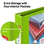 Staples Heavy Duty 2" 3-Ring View Binder, D-Ring, Chartreuse (ST56321-CC)~#|#~s1221791_sc7