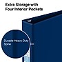 Staples Heavy Duty 2" 3-Ring Non-View Binder, D-Ring, Blue (ST56274-CC)~#|#~s1221794_sc7
