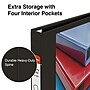 Staples Heavy Duty 1" 3-Ring View Binder, D-Ring, Black (ST56231-CC)~#|#~s1221806_sc7