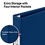 Staples Heavy Duty 1 1/2" 3-Ring Non-View Binder, D-Ring, Blue (ST56273-CC)~#|#~s1221808_sc7